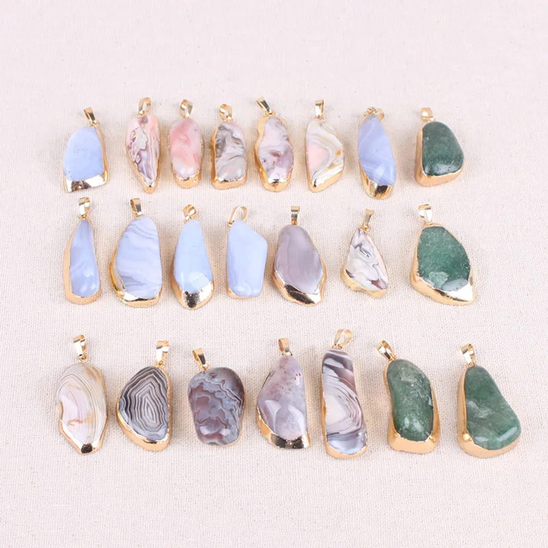 1 шт. подвески из натурального агата нестандартные самородки сырого минерала