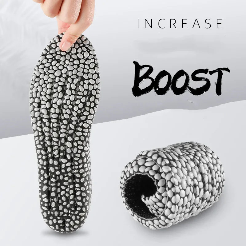 

Boost Popcorn Heightening Increase Insoles Men's Invisible Sports Insoles Shock Absorption Heightening Pad Women Increased Pad