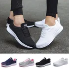 Кроссовки Bjakin женские сетчатые, Спортивная дышащая обувь для бега, Нескользящие, дышащие, черные, белые