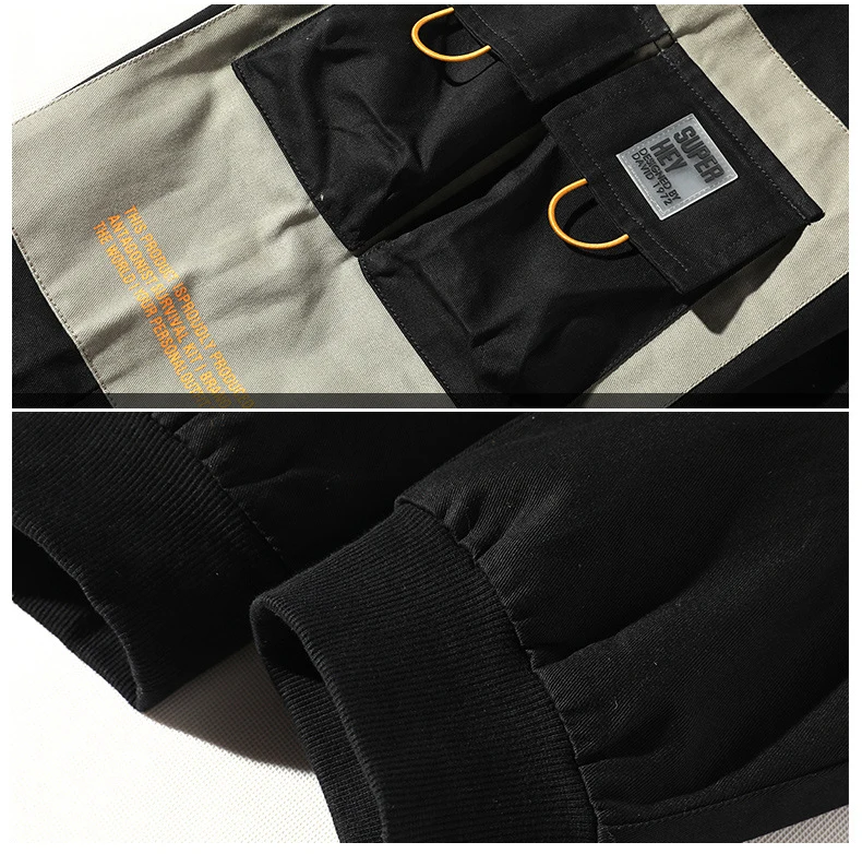 

2021 marca Hip Hop uomo multi-tasca elastico in vita Design Harem Pant Street Punk Hip Hop pantaloni Casual pantaloni da jogging