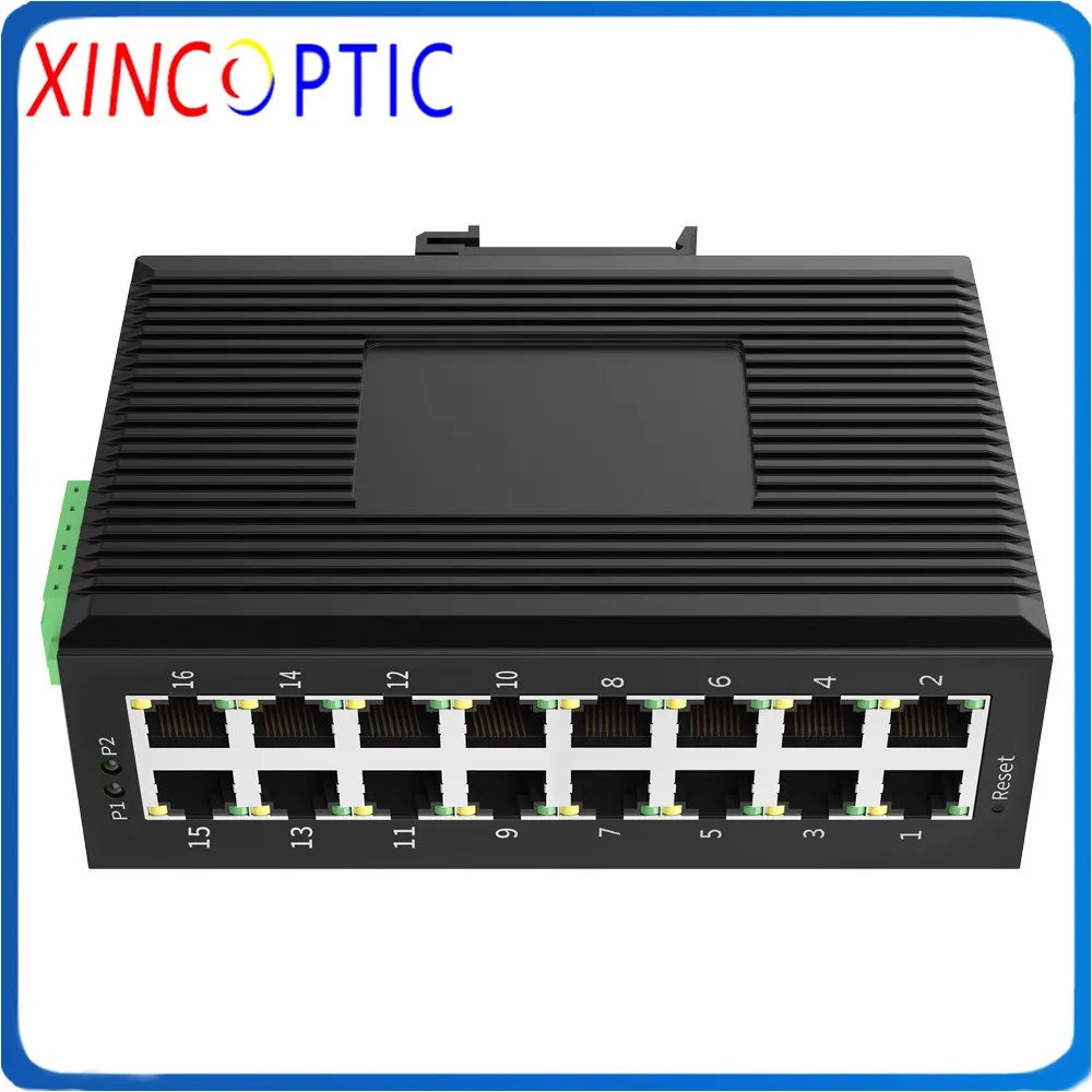 Промышленный Коммутатор 16*10/100Base-T или 16*10/100/1000Base-T промышленный Ethernet-коммутатор IP40