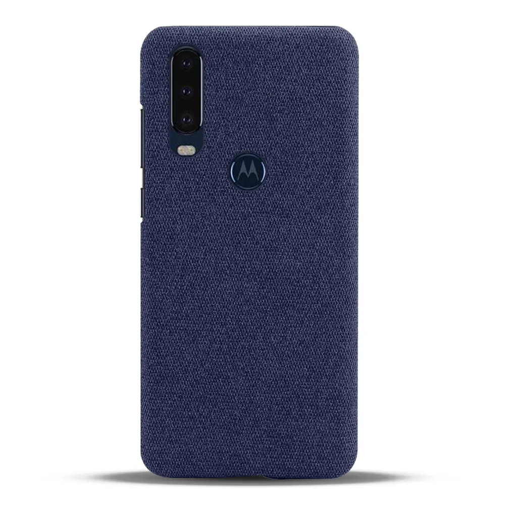 

Febric Cases For Motorola Action Case Slim Retro Cloth Cover For Moto One Action Capa For Motorola Moto One Action P40 Power