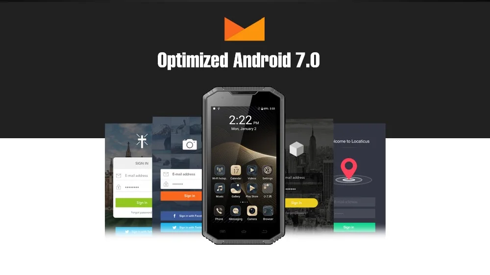 KENXINDA E& L W7S 2 Гб 16 Гб сотовый телефон IP68 EL W7S водонепроницаемый 5,0 дюймов Android 6,0 MTK6737 четырехъядерный до 1,3 ГГц 4G смартфон