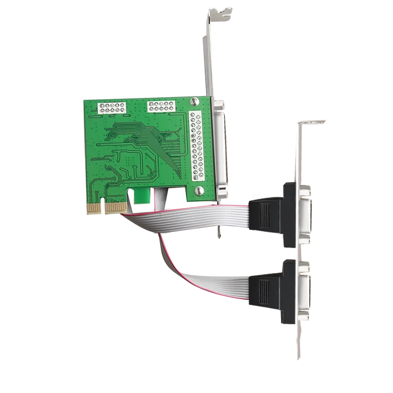 DIEWU 2 порта S RS-232 последовательный порт COM & DB25 принтер параллельный LPT к PCI-E PCI Express