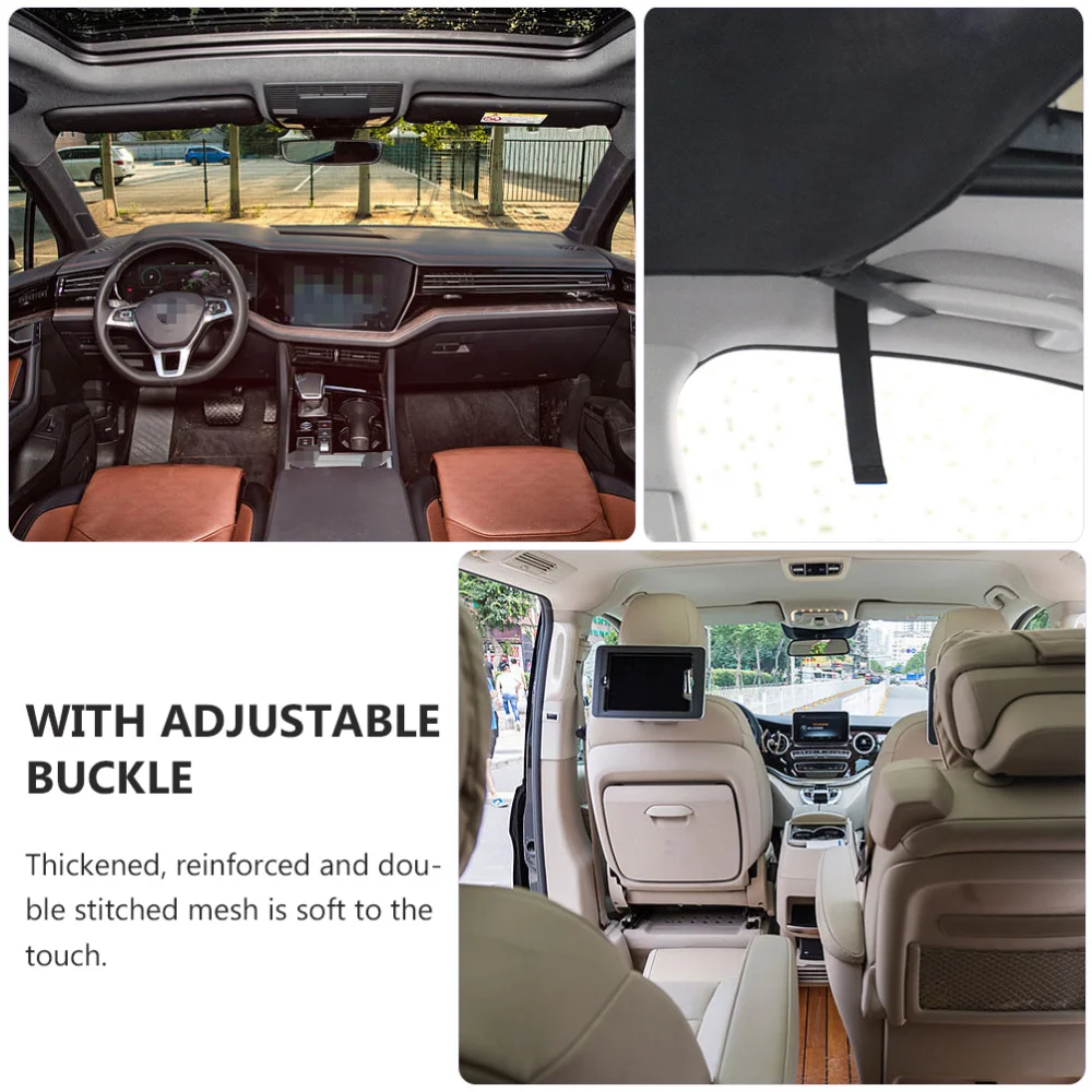 

1 Pc Car Ceiling Storage Net Pocket Car Fishing Rods Storage Mesh (Black)