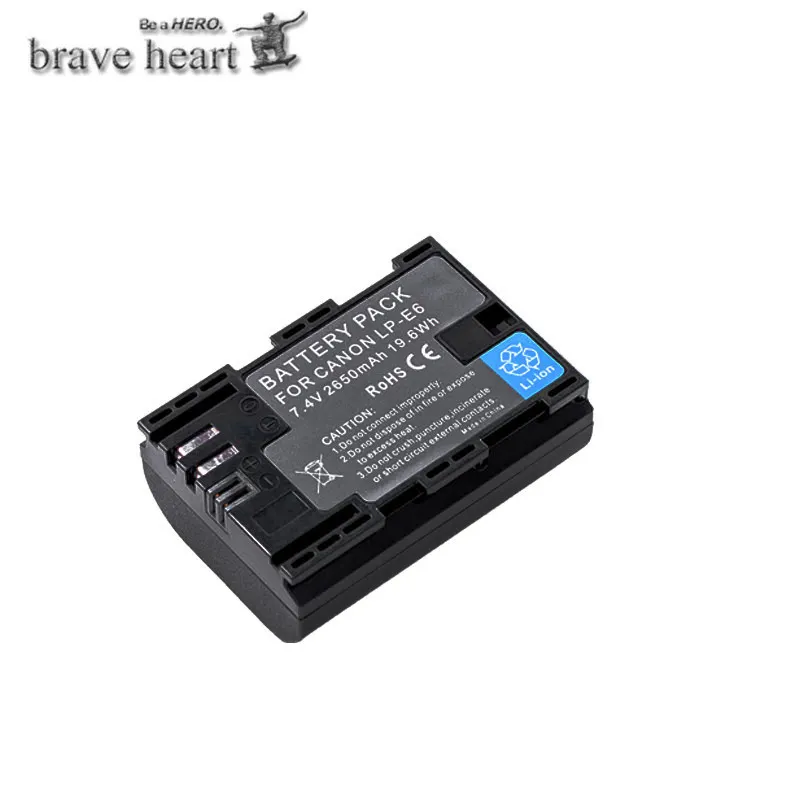4 шт. 2650 мА/ч, LP-E6 LP E6 lpe6 Батарея+ светодиодный Dual USB Зарядное устройство для цифровой однообъективной зеркальной камеры Canon EOS 5D 5D2 5DS R Mark II 2 III 6D 60D 60Da 7D 7D2 70D 80D