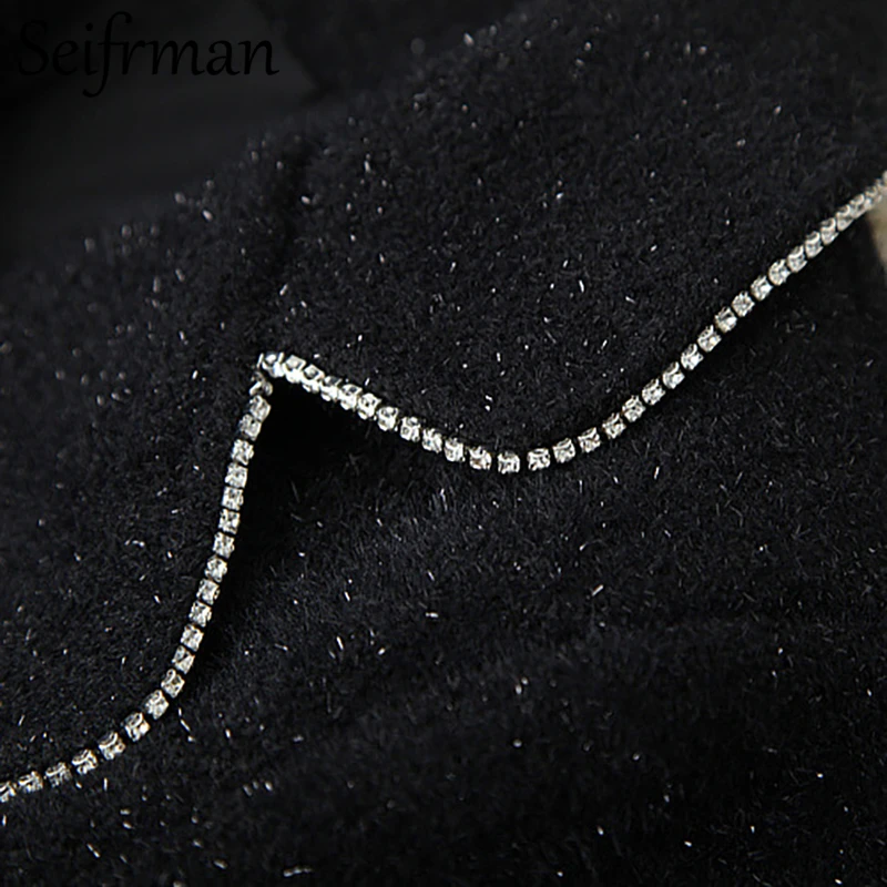 

Seifrmann Autumn Women Fashion RunwayBlends Coat Long Sleeve Bow Sashes Double Breasted Elegant Ladies Warm Coats Overcoat 2021
