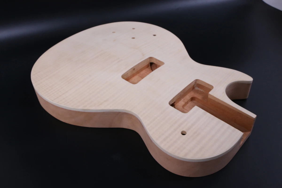 Корпус для электрогитары с одной левой ручкой из красного дерева и верхняя часть клена|Детали аксессуары