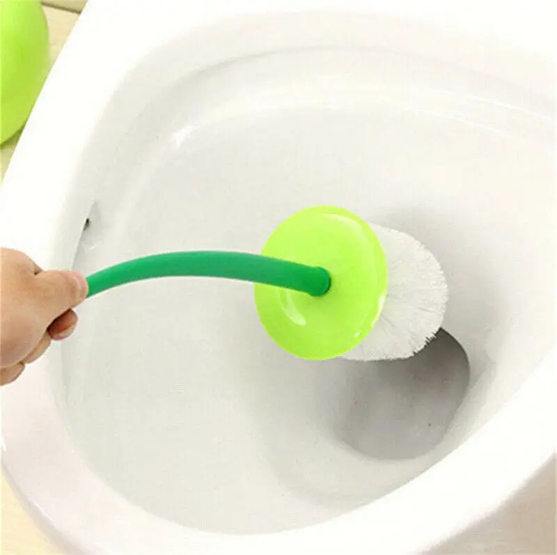 

Creative Home Toilet Brush Plastic Bathroom Cleaning Set Creative Lovely Cherry Shape Lavatory Cleaning Products With Base