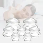 Прозрачная силиконовая чашка для массажа лица