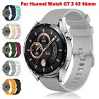 Ремешок силиконовый для смарт-часов Huawei Watch GT 3 GT3, мягкий браслет для GT Runner 46 мм, 2022 мм