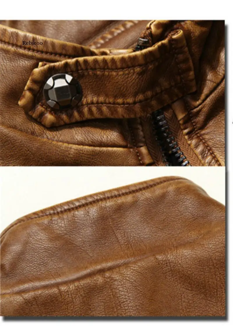 Осенняя мужская кожаная мотоциклетная куртка мужские кожаные куртки Jack пальто |