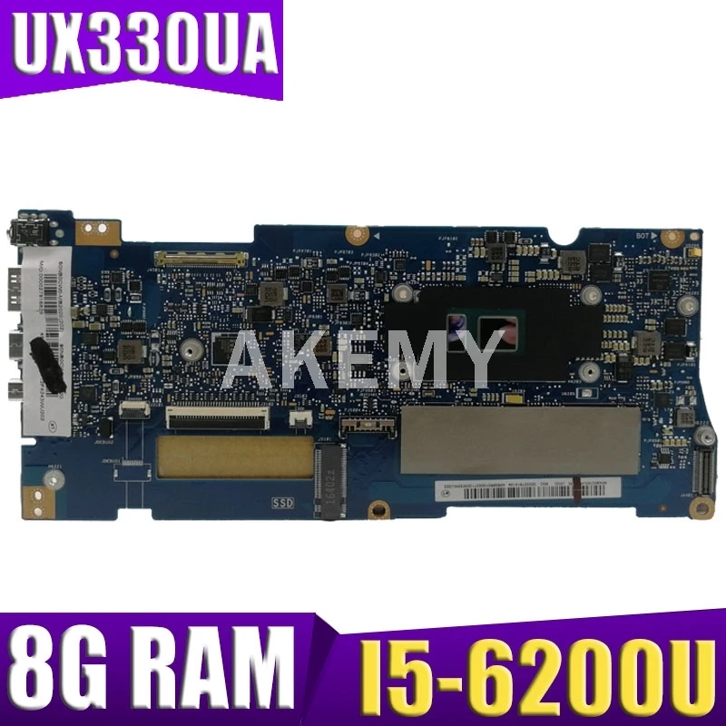 Материнская плата Akemy UX330UA 8G/I5-6200U/AS 90NB0CW0-R00020 для ASUS UX330UAR UX330U U3000U 100%