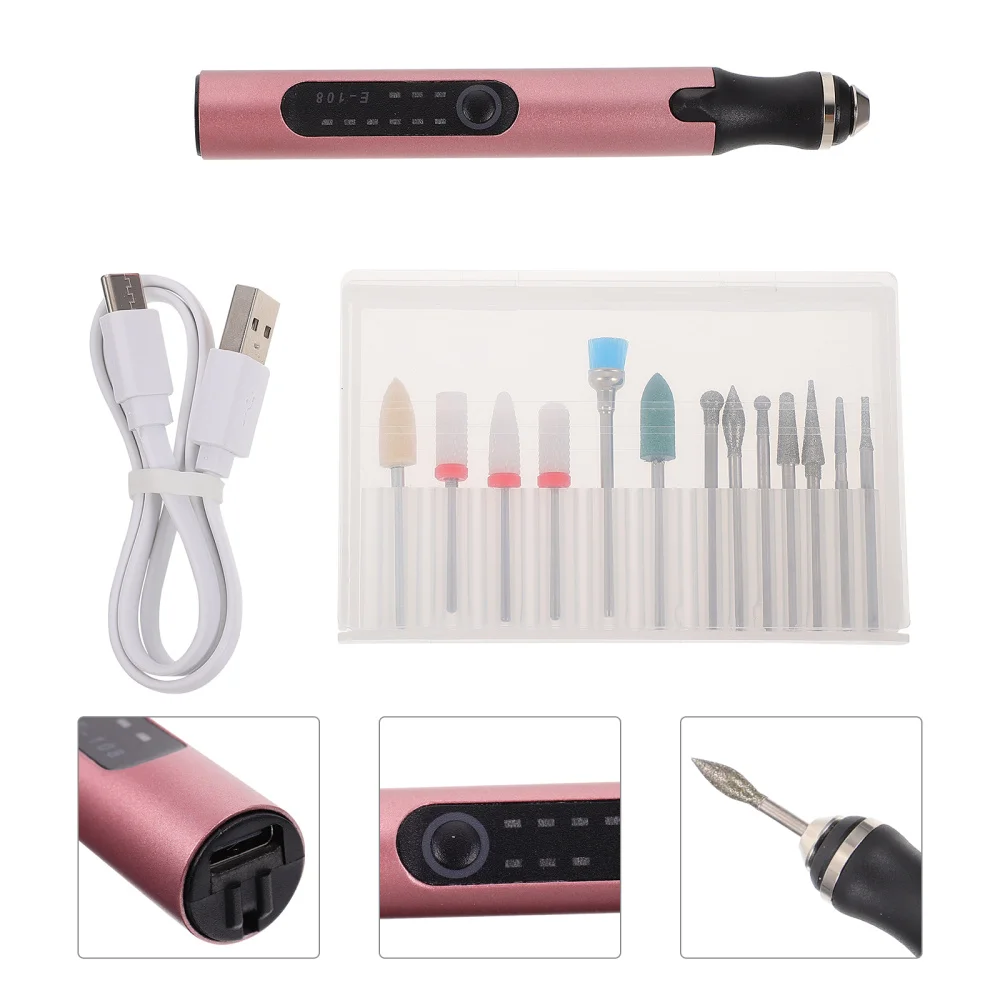 

1 Set of Electric Nail Grinder Multifunctional Nail Grinding Tool Nail Art Polisher