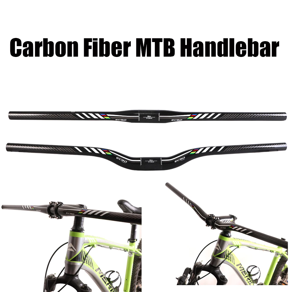 

Ультралегкий руль для горного велосипеда 3K, 31,8*600-720 мм, 120 г