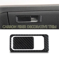 2pcs carbon fiber assistant driver storage box trim decoration stickers for volkswagen vw golf 7 gti mk7 2014 2019