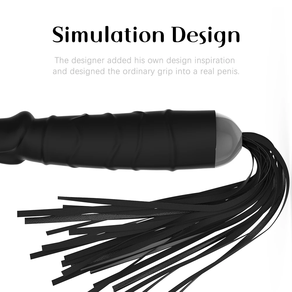 Имитация пениса флирт кнут силиконовый фаллоимитатор SM игрушки точка G