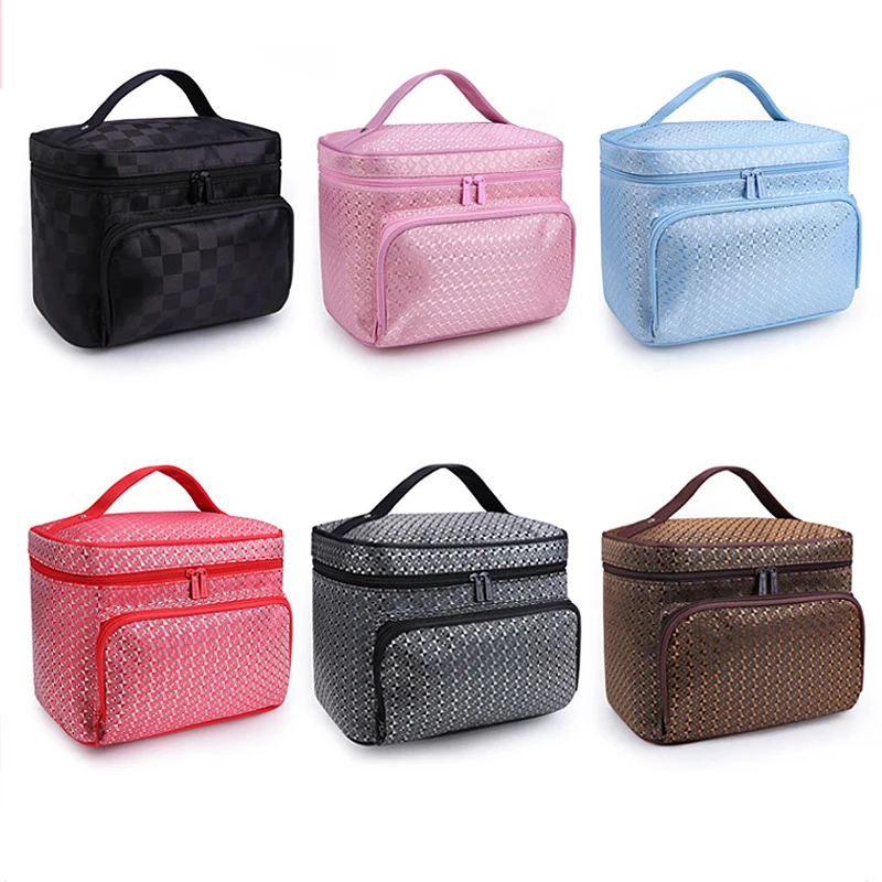 Нейлоновая косметичка для мужчин и женщин Большая водонепроницаемая органайзер