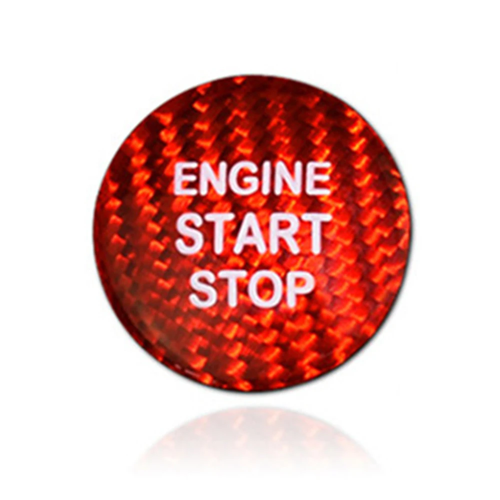 Красный Двигатель одной кнопкой пусковой переключатель Крышка Накладка для Toyota