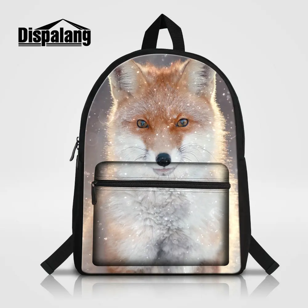 

Men Custom Laptop Backpack Animals Fox Lion Tiger Wolf Horse Printing Canvas School Bags Teen Boy High Quality Bookbags Rucksack