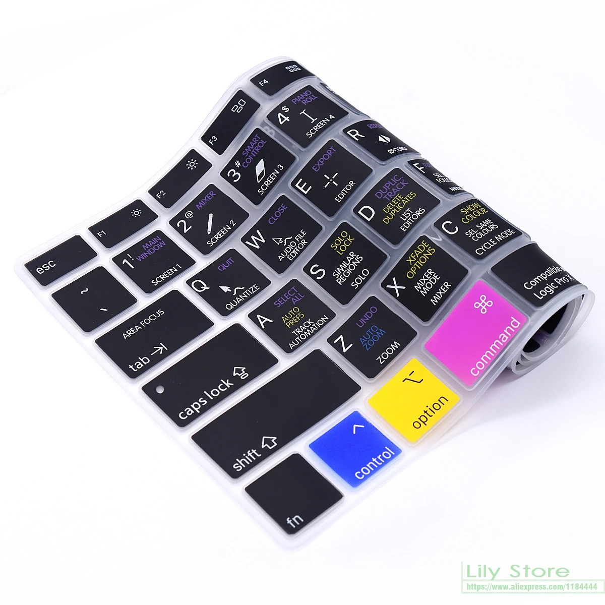Премиальная клавиатурная накладка Logic Pro X Shortcuts для MacBook Air 13 с Magic A2179 2020 2021 Apple M1 Chip on.