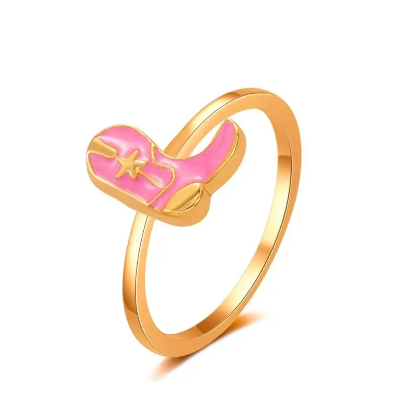 

2021 New Simple Fashion Geometric Ring Personality Elegant Lady Casual Street Party Star Butterfly Love Ring Jewelry