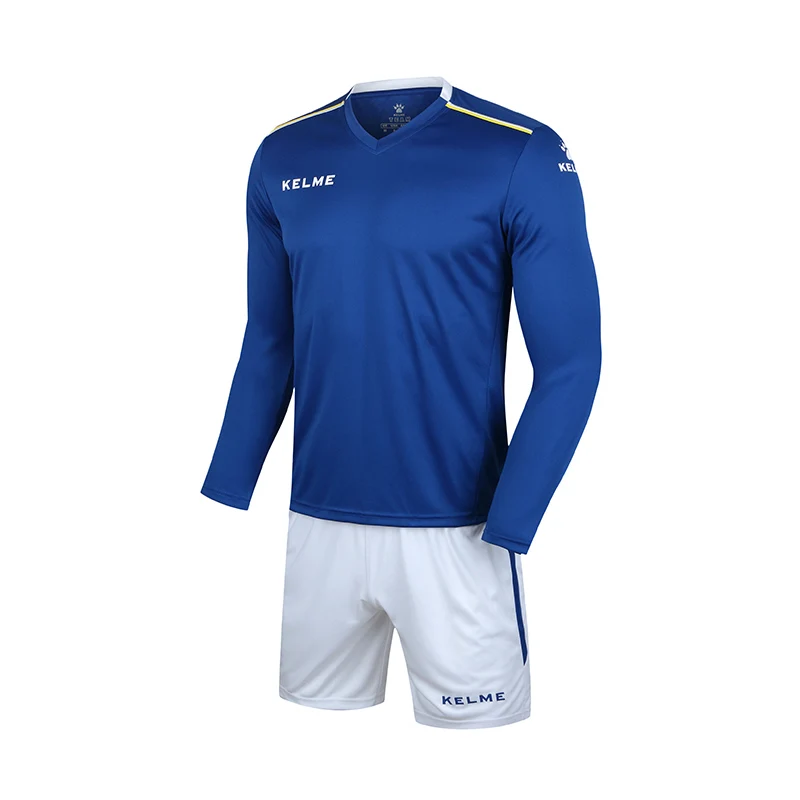 Мужская футбольная форма KELME тренировочный костюм из Джерси с длинным рукавом
