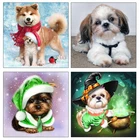 Damond картина вышивка крестиком животное собака милый hackis 3D картина мозаика набор картины полный алмаз вышивка наборы рукоделие