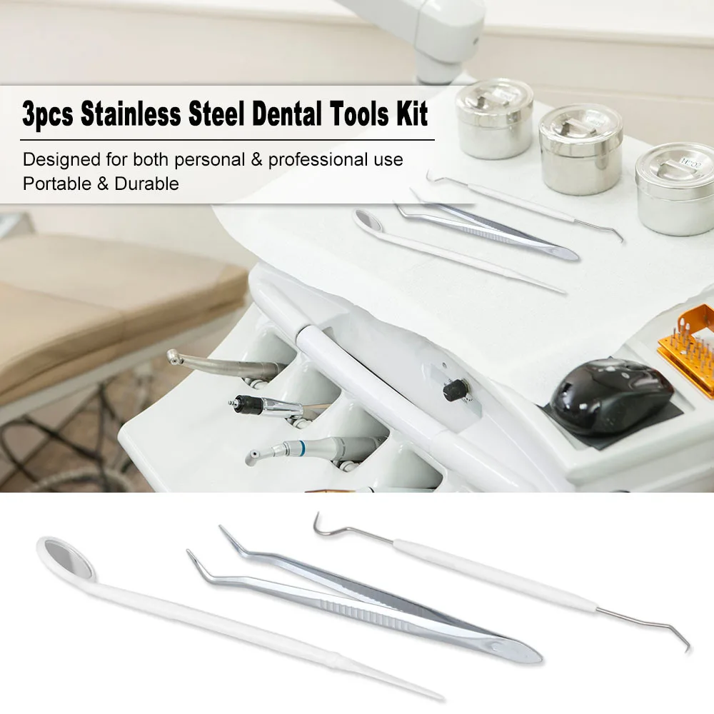 

2 sets*6pcs Tooth stone cleaning tools, tartar device, tooth hook, tooth forceps, dental mirror, oral care