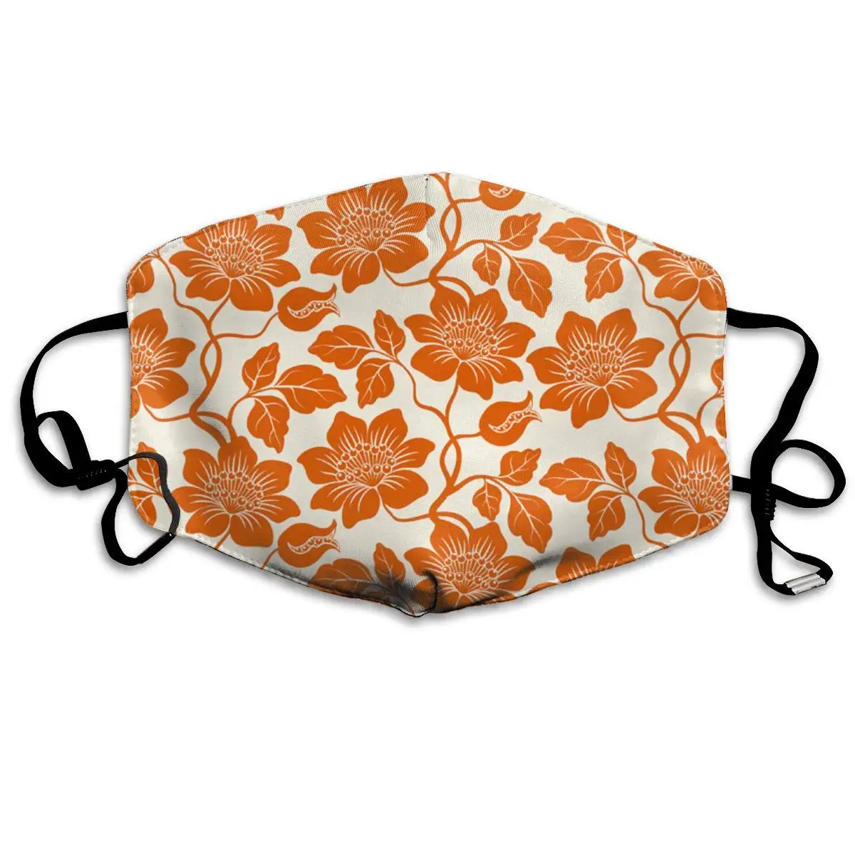 

Beautiful Floral Washable Reusable Mask, Cotton Anti Dust Half Face Mouth Mask For Kids Teens Men Women With Adjustable Ear