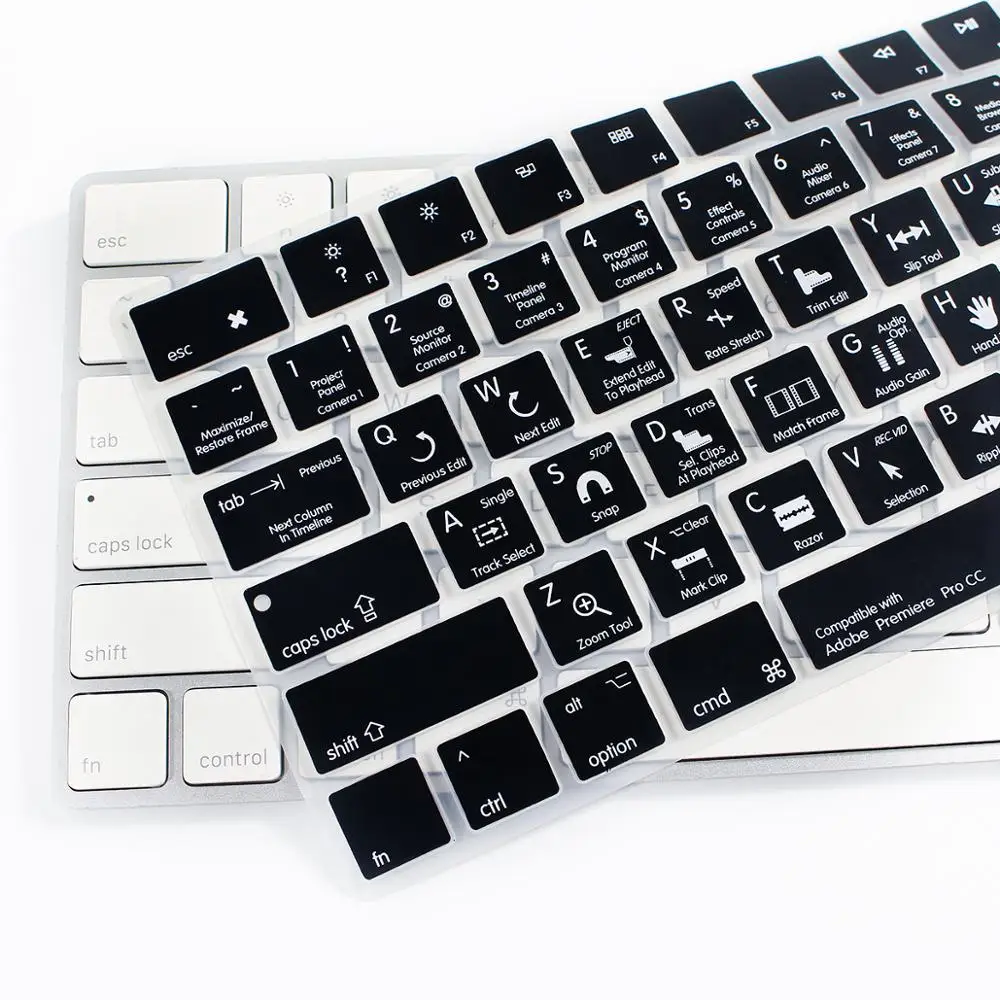 Logic pro X Hotkeys функциональные Чехлы для клавиатуры ярлыки силиконовая клавиатура Защита кожи для Apple Magic MLA22B/A Версия США