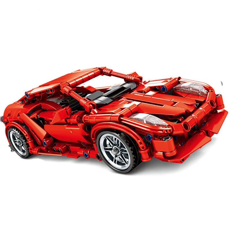 603 шт Ferraried F1 гоночный автомобиль строительные блоки fit Technic гонщик транспортных средств суперкар Playmobil кирпичи Дети Подарки для мальчиков и девочек
