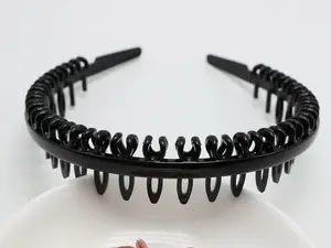 Пластиковая повязка на голову с гребнем и зубцами, 6 дюймов, 8 мм, аксессуары для волос