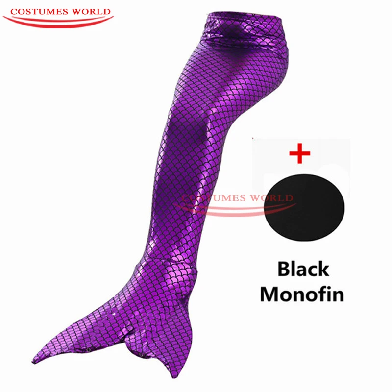Новинка! Женский костюм Русалочки черный купальник с моноластами для косплея 2