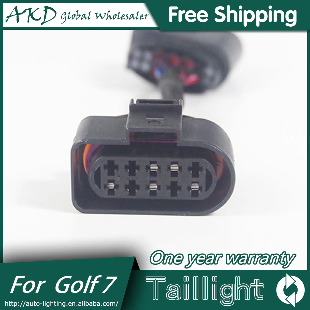 Адаптер AKD для Golf 7 6 MK7 разъем фар 8 pin