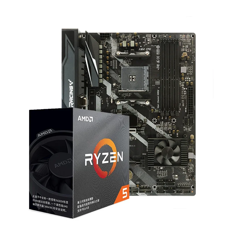 Процессор AMD Ryzen R5 3600 в коробке для настольного компьютера процессор Biostar X570GT