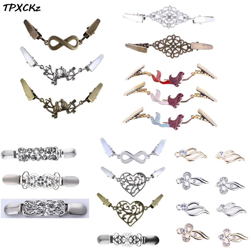 

Retro Duck Clip Clasps Charm Brooches Women Cardigan Sweater Blouse Shawl Clips Shirt Collar Clothing Accessories