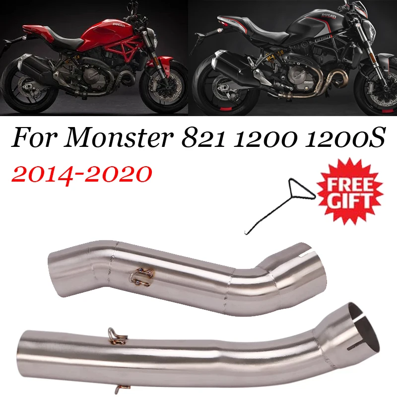 Глушитель выхлопной трубы для мотоцикла Ducati Monster 1200 1200S 821 2014 -2020 51 мм | Автомобили и