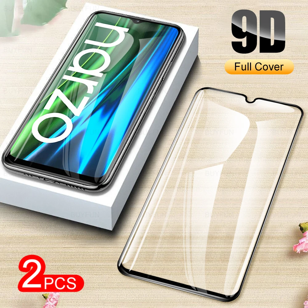 

2Pcs Screen Protector Tempered Glass For OPPO Realme Narzo 50i 50A 50 i A Relme Ralmi Protective Film On For 6.5" Cover Glas HD
