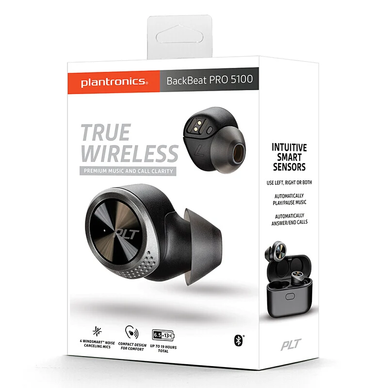 PLANTRONICS BACKBEAT PRO 5100 настоящие Беспроводные наушники с IPX4 водостойкие Bluetooth 5 0 BackBeat App