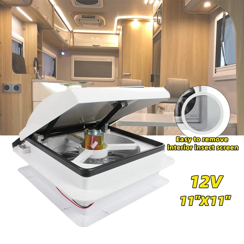 

Автомобильные аксессуары 340 мм DC 12 В электрический пульт дистанционного управления RV вентиляционный вентилятор на крышу фургон Skylight RV Vent