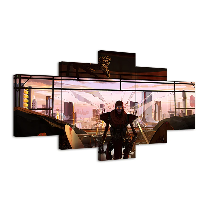 

No Framed Canvas 5Pcs Revenant Apex Legends Game HD Posters Wall Art Pictures Decoration Room Accessories Home Decor Paintings
