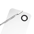 Смесительная пластина для лака для ногтей, тональный смеситель для теней, палитра теней для век с шпателем, смеситель для макияжа из нержавеющей стали