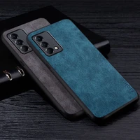 Premium Leathe Phone Case for OPPO Realme Master Edition Scratch-Resistant Solid Color Cover for Realme Master Case