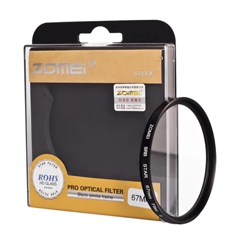 Фильтр для камеры Zomei Star Line Filter 4 6 8 Piont 40 5 49 52 55 58 62 67 72 77 82 мм DSLR камер Canon Nikon