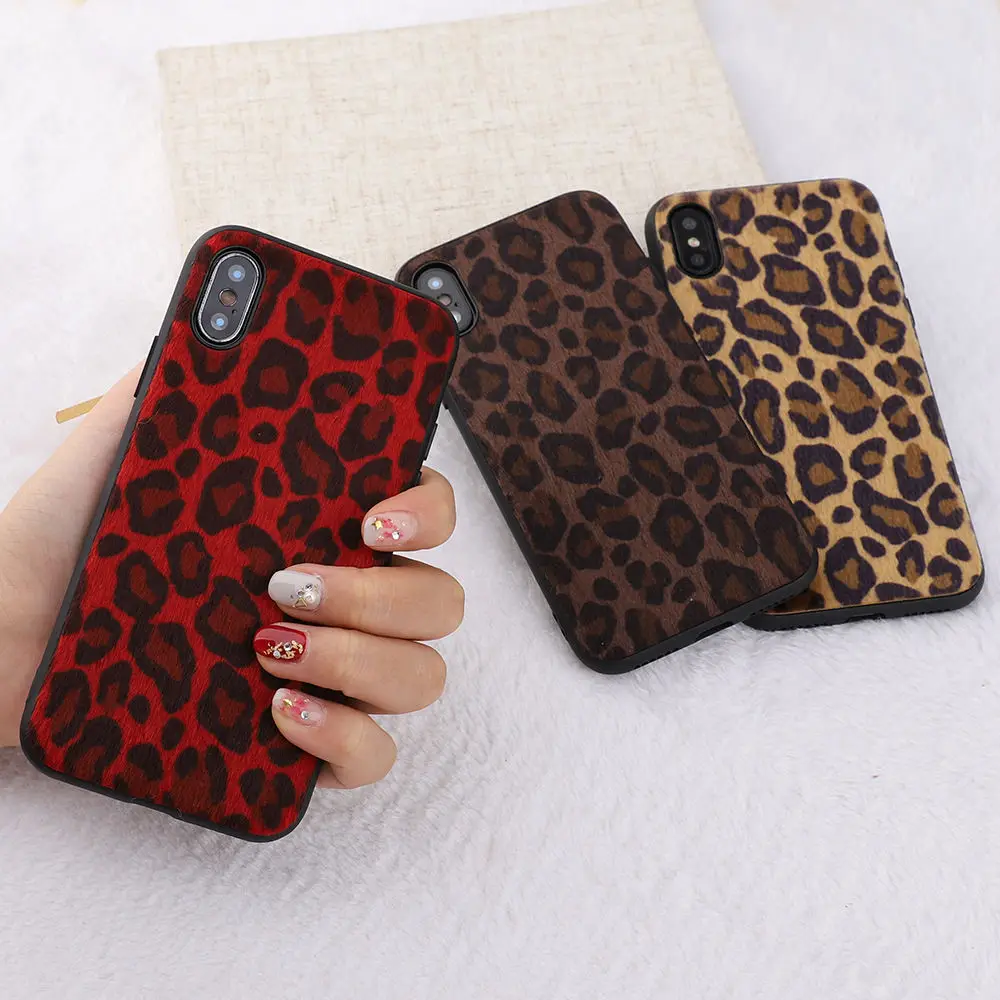 LLZ.COQUE Леопардовый Блестящий пушистый силиконовый бампер чехол для Huawei Mate 20 P20 P30