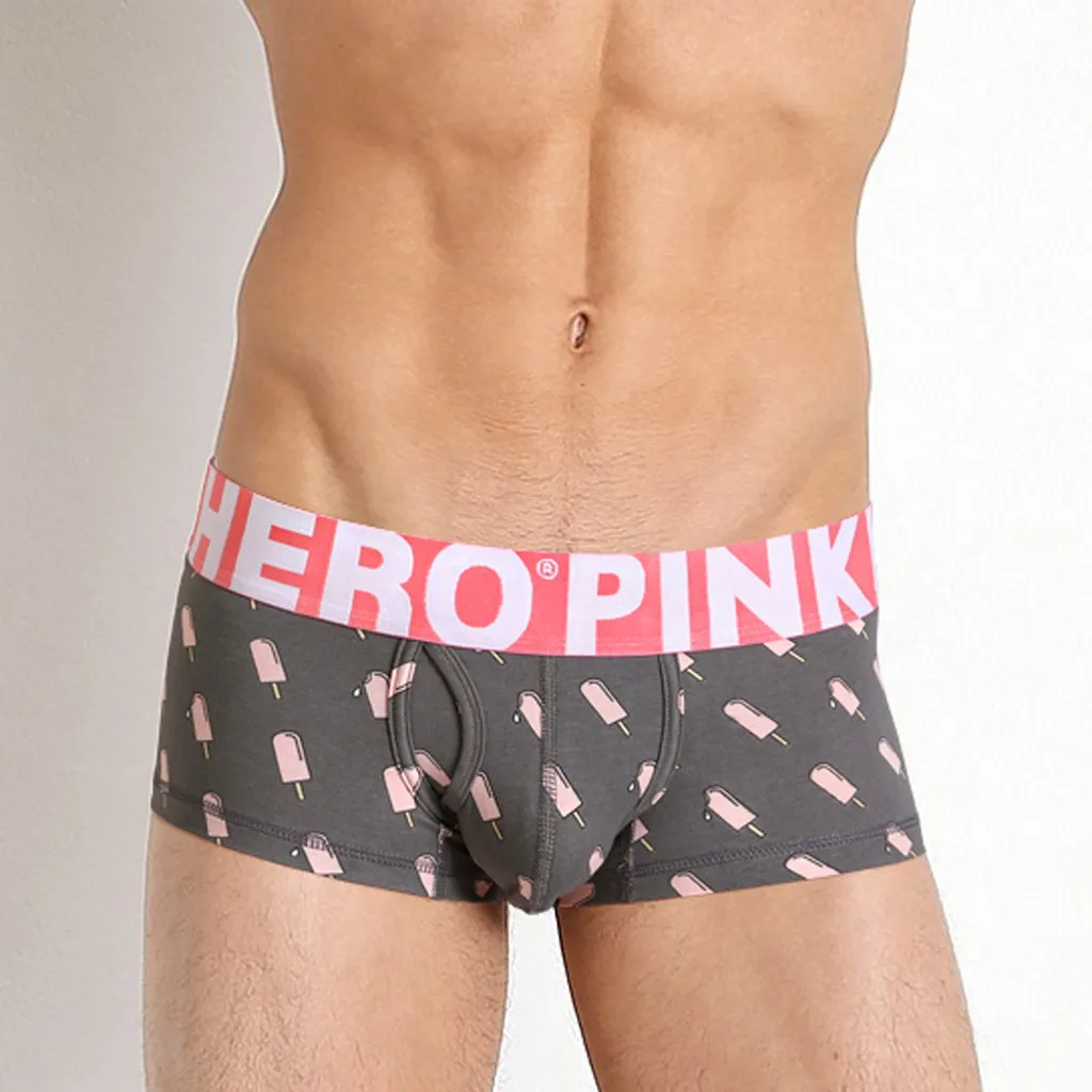 Бренд Pink Heroes мужские трусы боксеры хлопковые трусы сексуальные боксеры шорты нижнее белье высокого качества cueca masculina