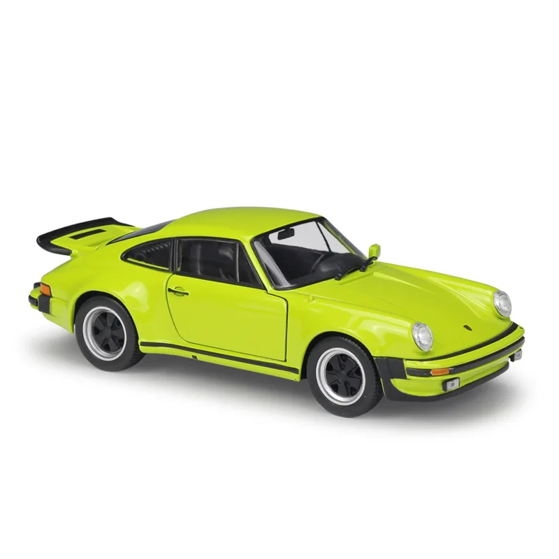 Green WELLY литой автомобиль 1:24 классический металлический 1974 Porsche 911 Turbo3.0 спортивный автомобиль игрушечный автомобиль из сплава модель игрушки для детей Коллекция подарков - Цвет: Green