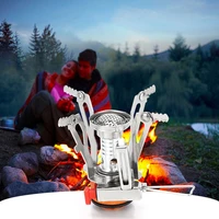 mini camping stoves folding outdoor gas stove hiking portable furnace cooking picnic split stoves cooker burners patio barbecue