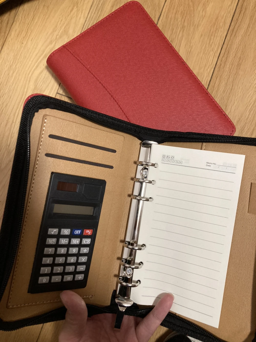 OL горячая Распродажа Filofax a6 a5 b5 сумка калькулятор на молнии с раскладными листами